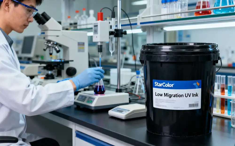УФ-чернила с низкой миграцией