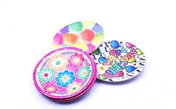 Eco-friendly cake paper trays featuring high-quality flexographic printing